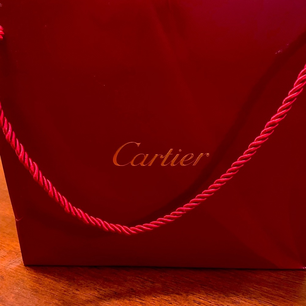 Authentic Cartier paper bag with booklets